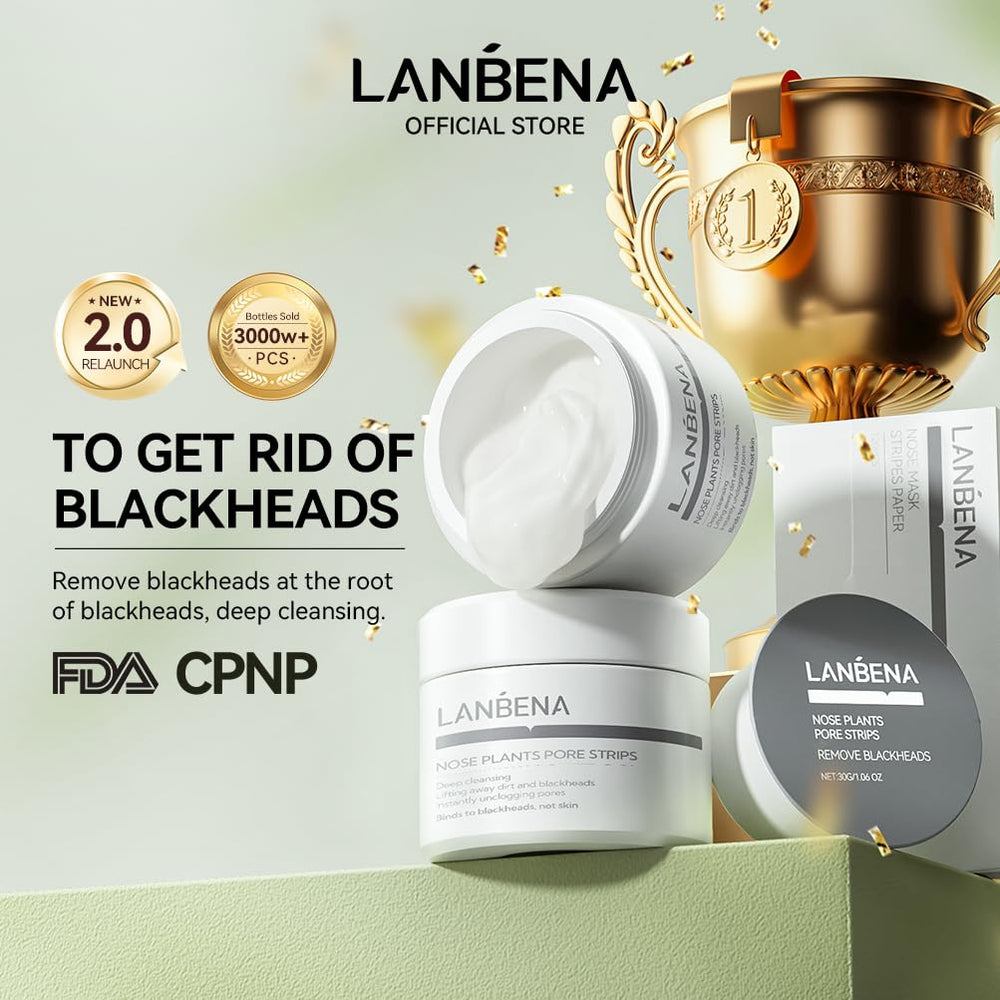 LANBENA nose strip setup for easy at‑home routine