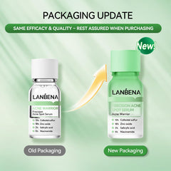 LANBENA serum being applied for targeted overnight spot care