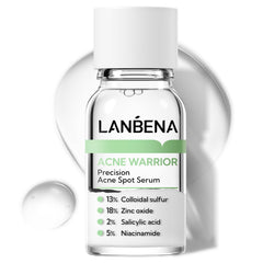 LANBENA Precision Acne Spot Serum bottle front illustrates targeted pore care