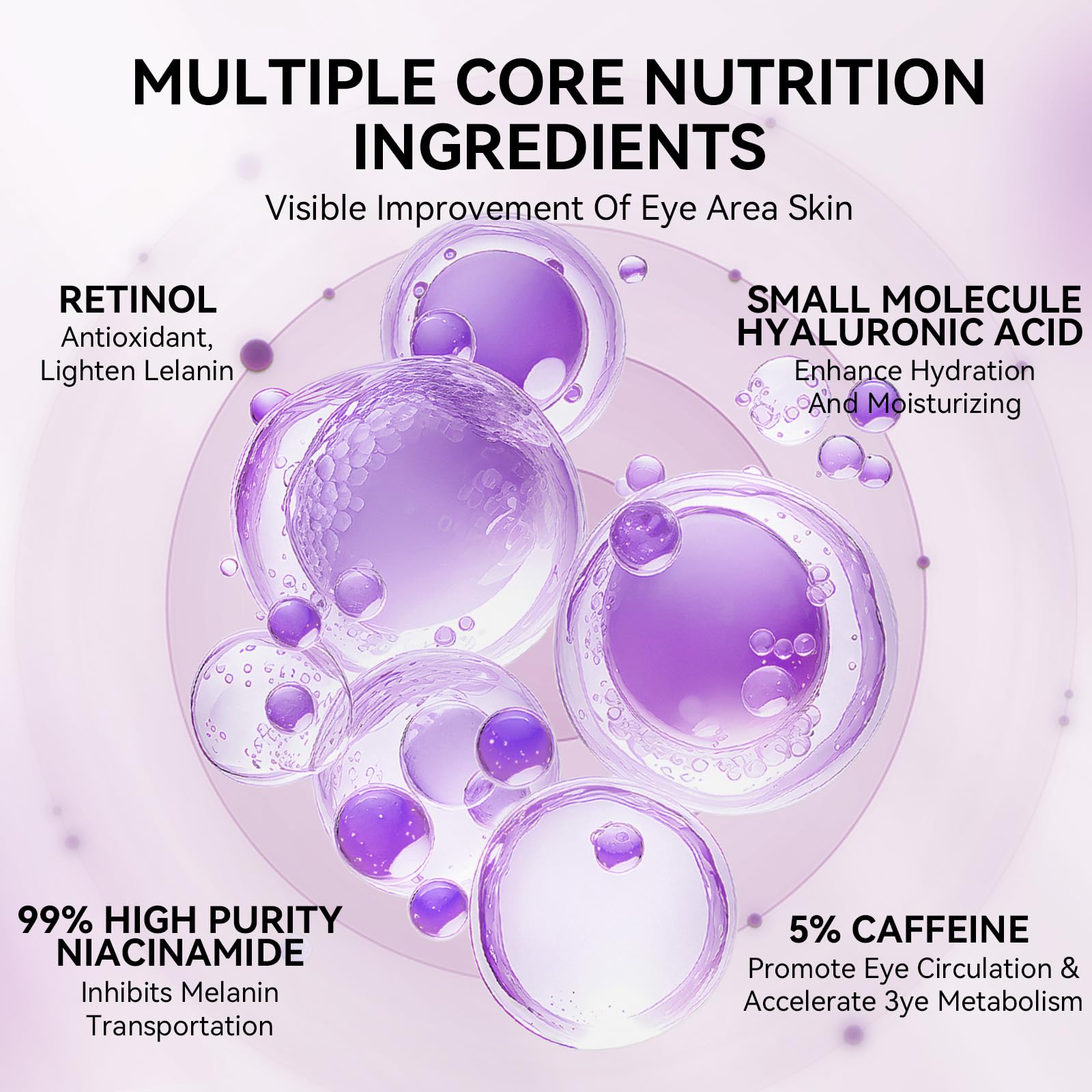 LANBENA patches with hyaluronic acid hydrate delicate eye skin.