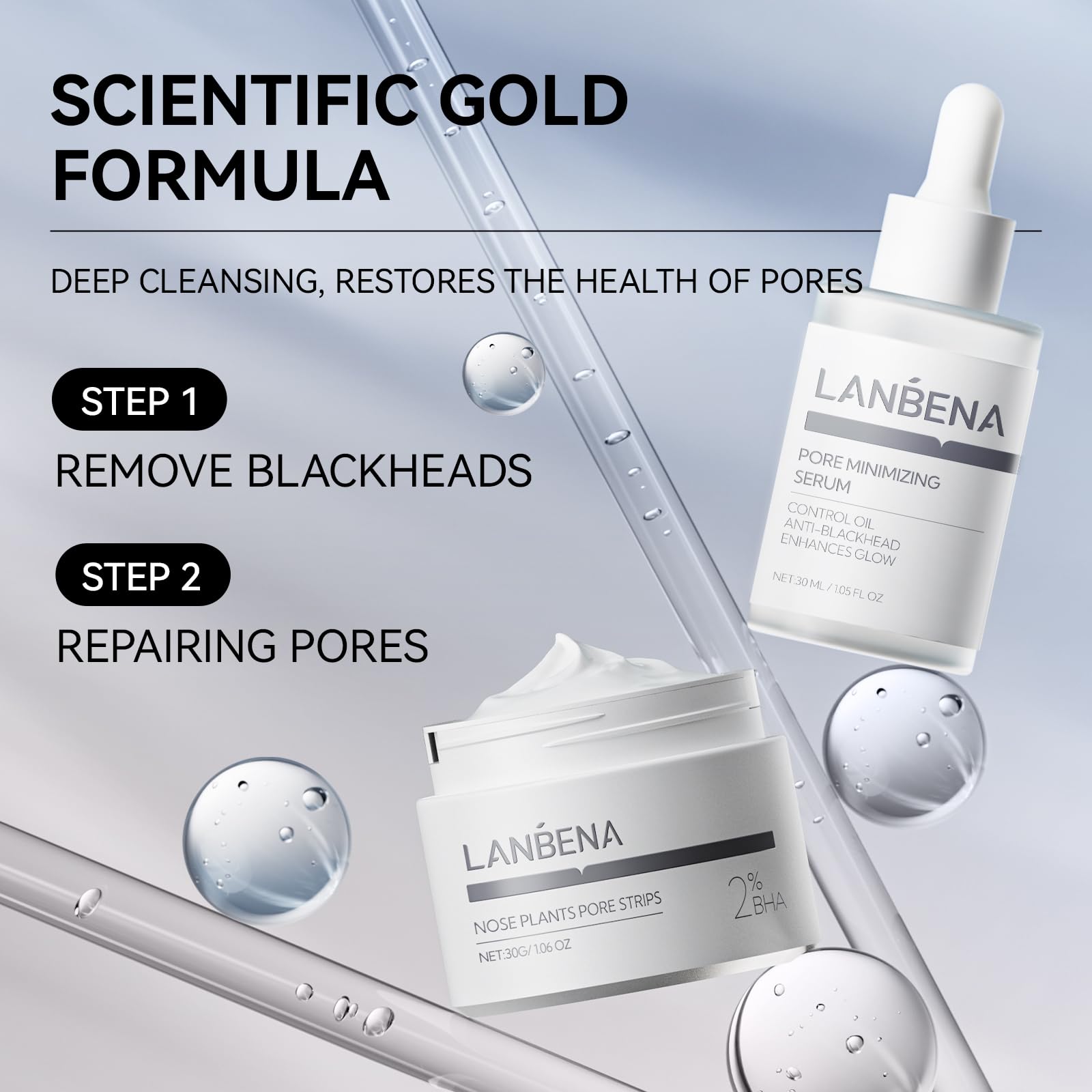 LANBENA soft rubber nose brush designed for precise, mess-free application
