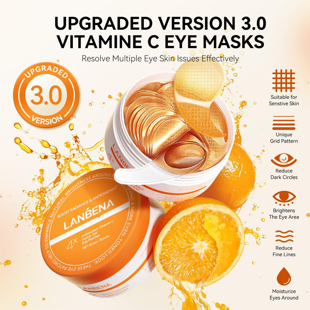 LANBENA eye patches with non-slip grid design staying in place during activity