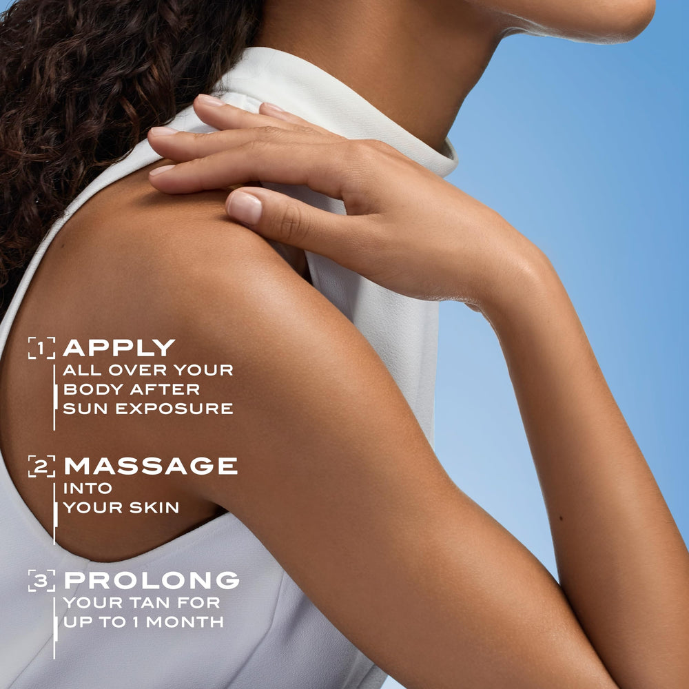Lancaster Golden Tan Maximizer silky finish keeps skin smooth and comfortable.