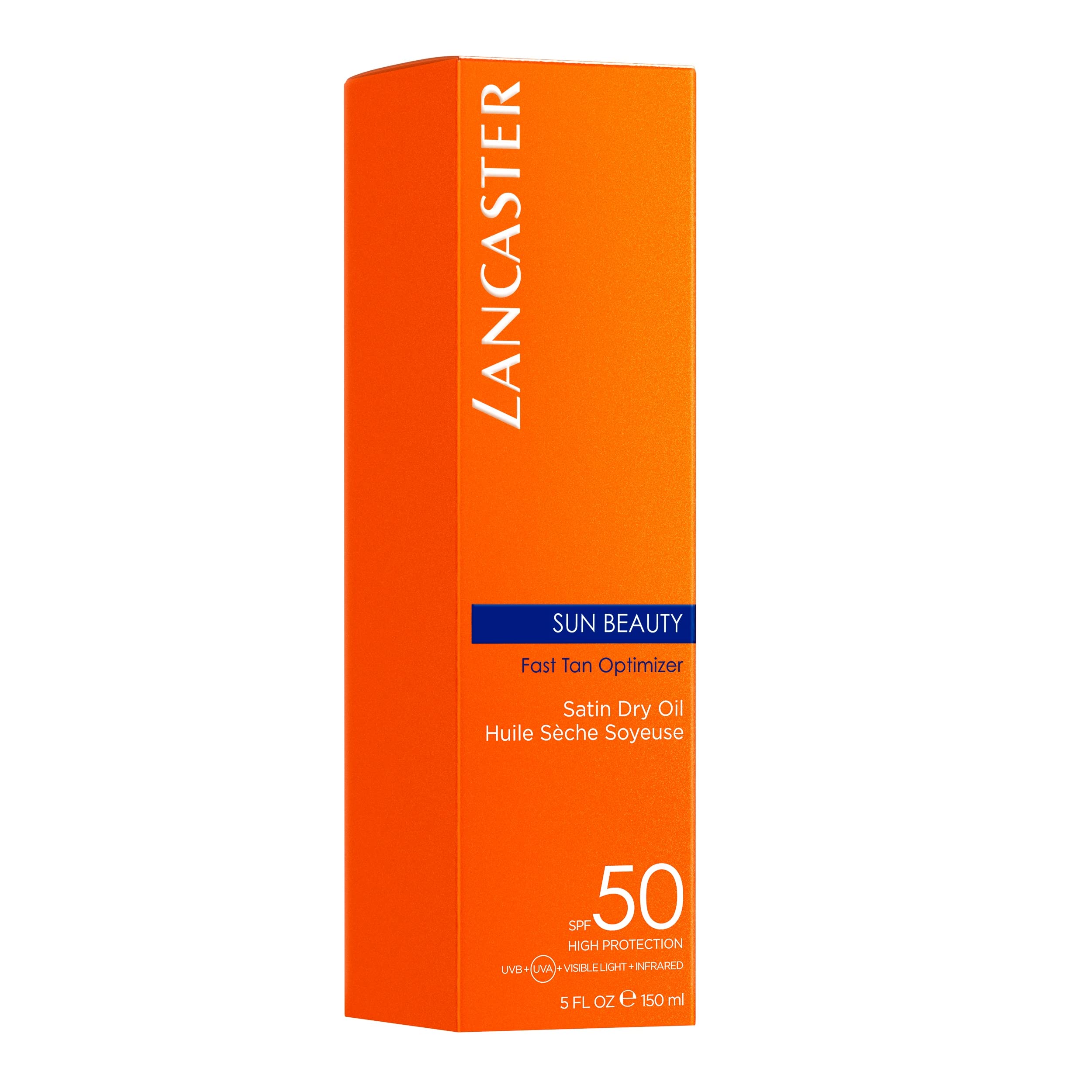 Lancaster Sun Beauty Dry Oil Fast Tan Optimizer amber-hued oil gliding on skin