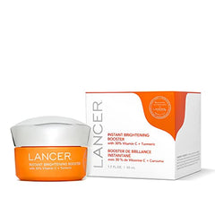 Lancer Brightening Cream texture swirl reveals silky, even-toned skin.