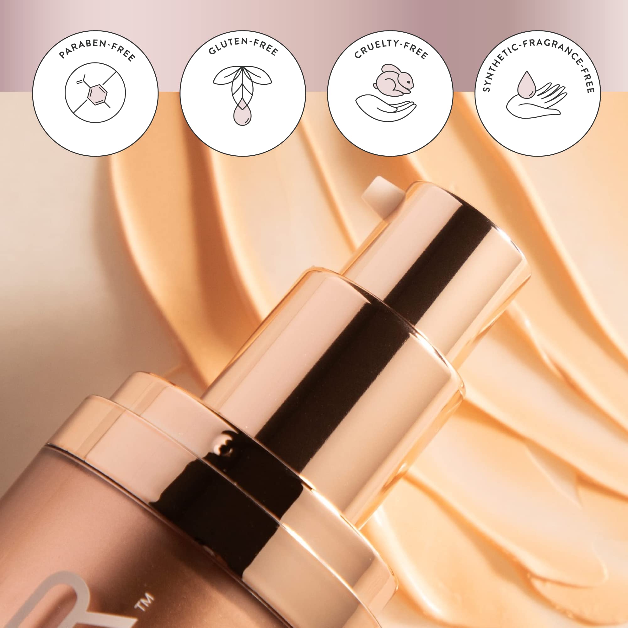 Lancer Dani Glowing Skin Perfector on skin shows even luminous results.
