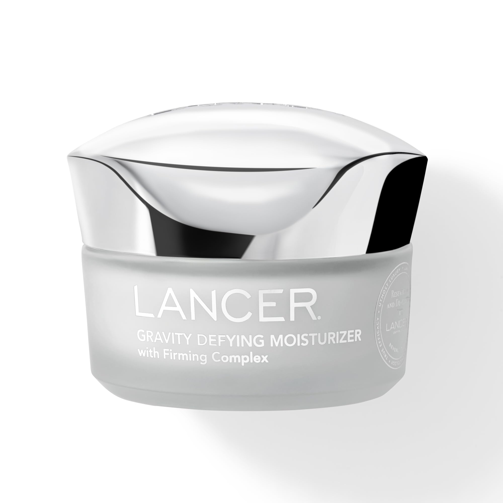 Lancer Gravity Defying Moisturizer bottle pour shows immediate hydration for daily use