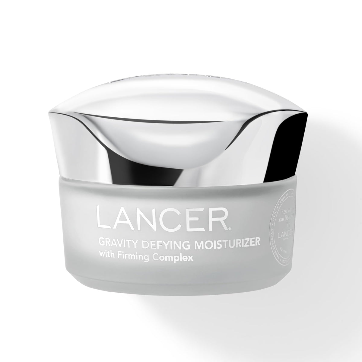 Lancer Gravity Defying Moisturizer bottle pour shows immediate hydration for daily use