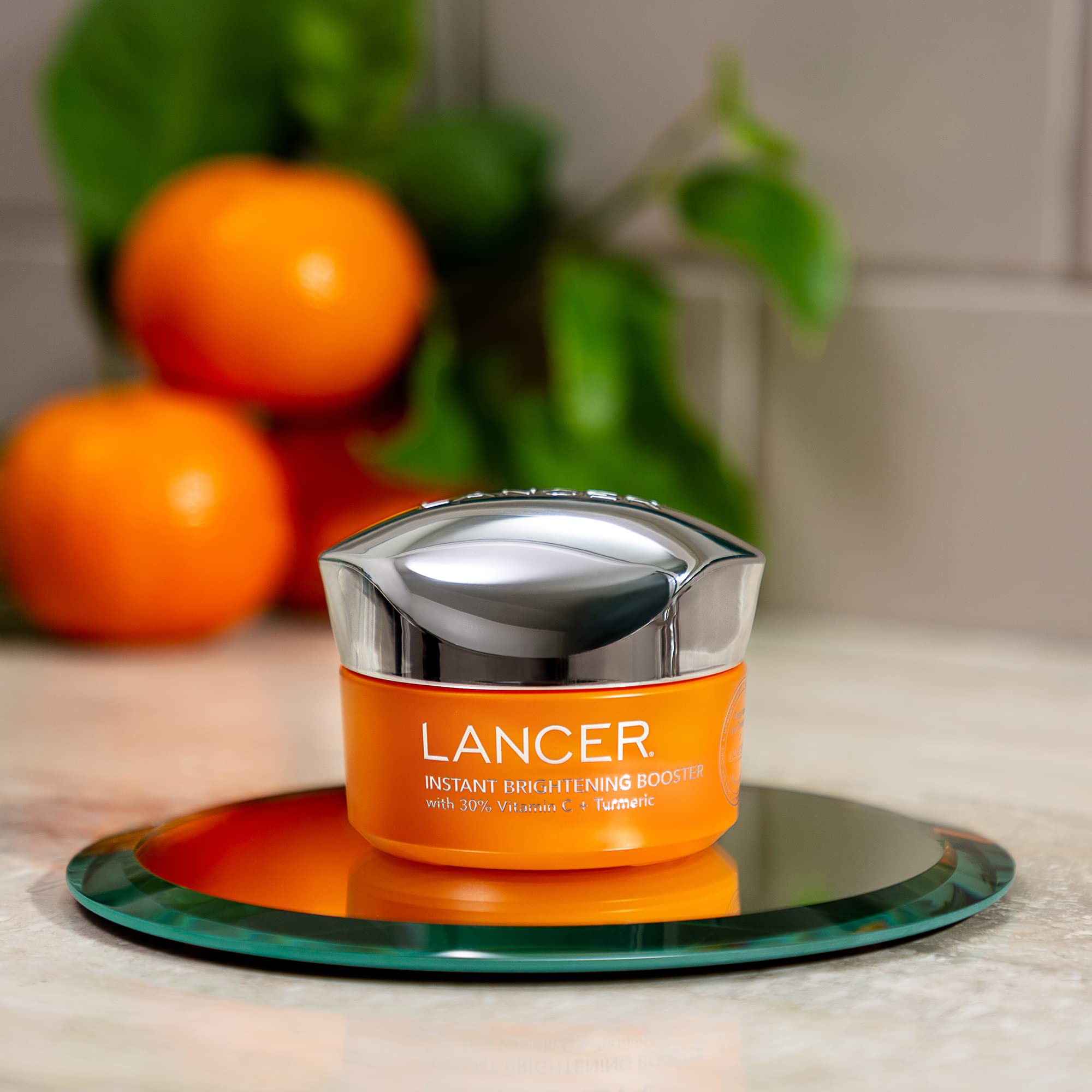 Lancer packaging label detail highlights ingredients and usage.
