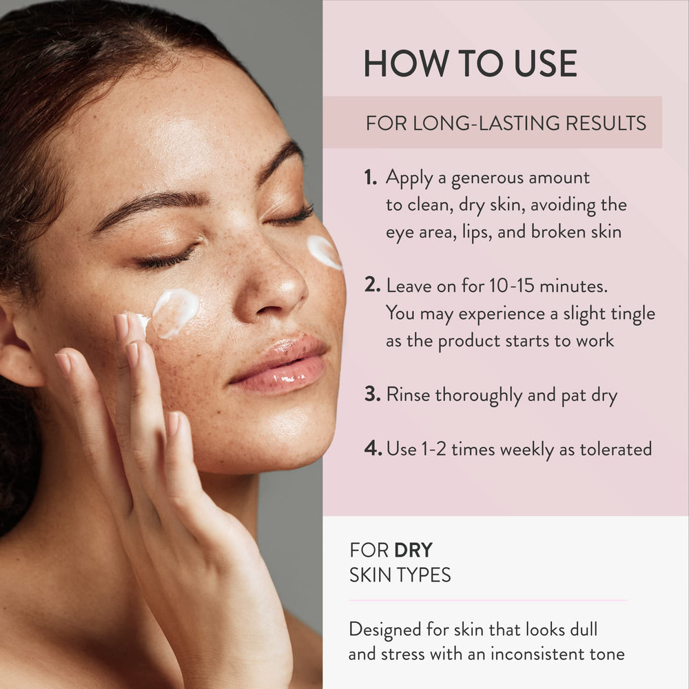 Lancer Caviar Lime Acid Peel application shot showing step-by-step use.