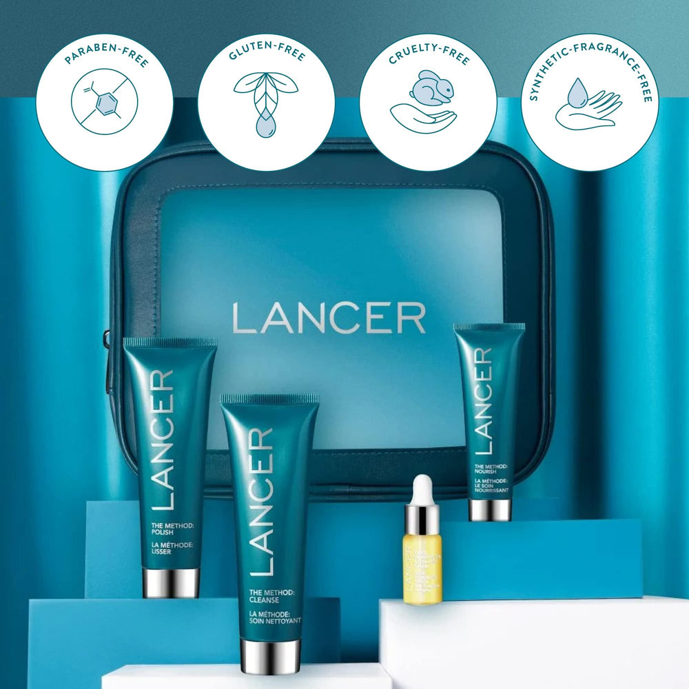 Lancer The Method Intro 3-step routine offers a simple daily skincare ritual