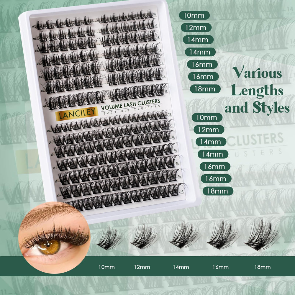 Lanciley beginner-friendly application enables easy at-home lash extensions.