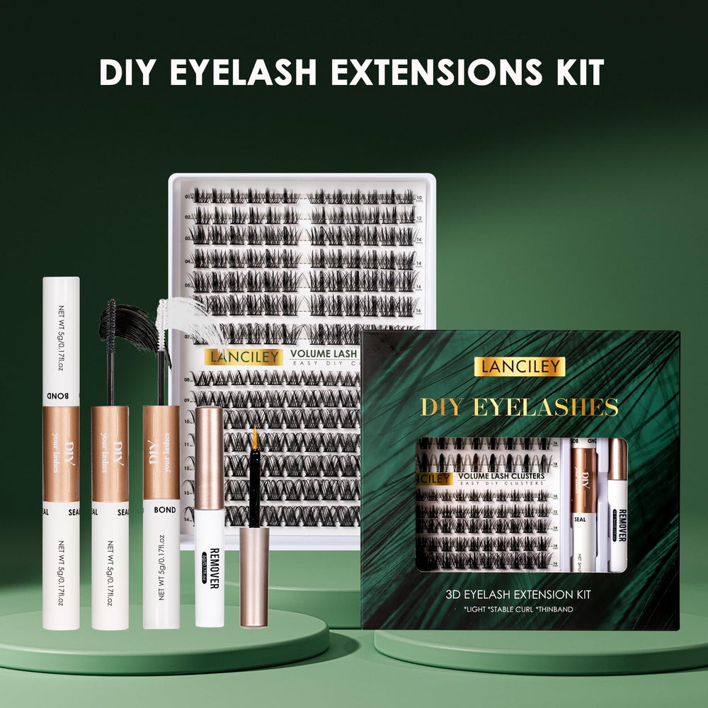 Lanciley Lash Clusters Kit provides a complete at-home toolkit.