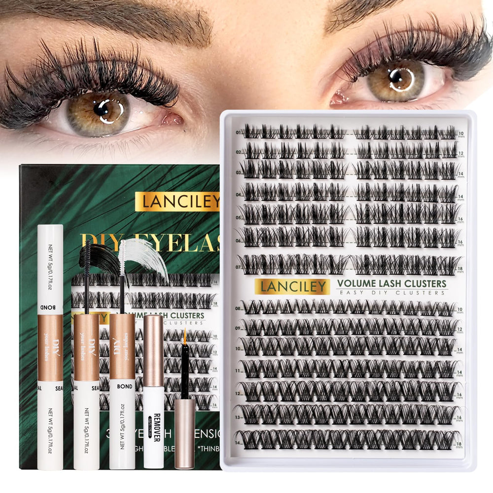 Lanciley lashes offer a waterproof hold for active days.