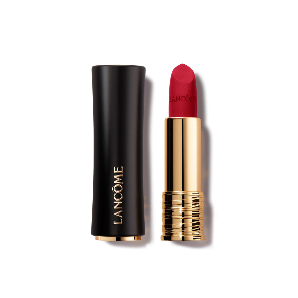 Lancôme Absolu Drama Matte bullet close-up for precise lip definition and bold color.