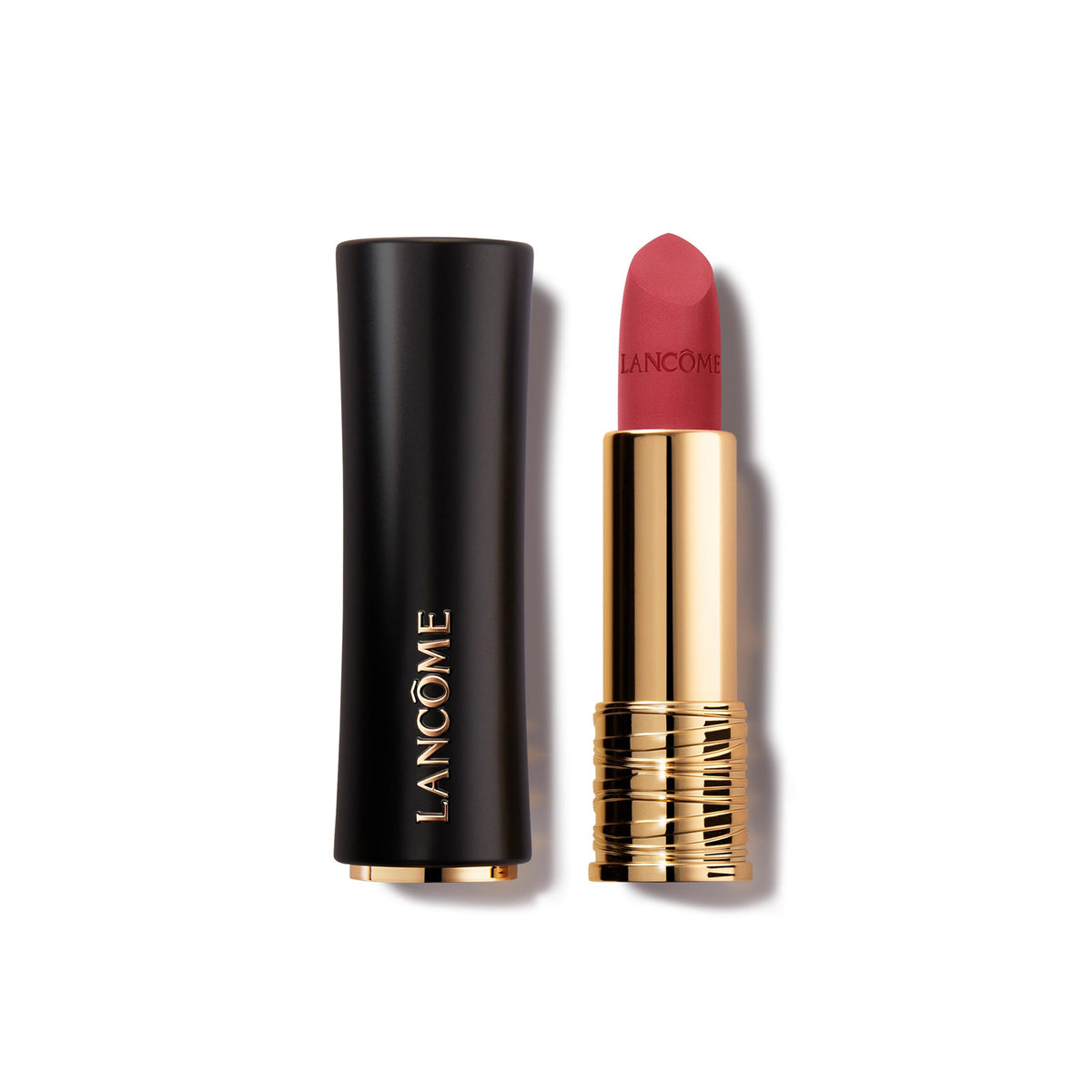 Lancôme Absolu Rouge Drama Matte lip color with petal bullet for precise edges