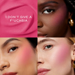 Close-up of ultra-fine powder from Lancôme Blush Subtil for seamless blending.