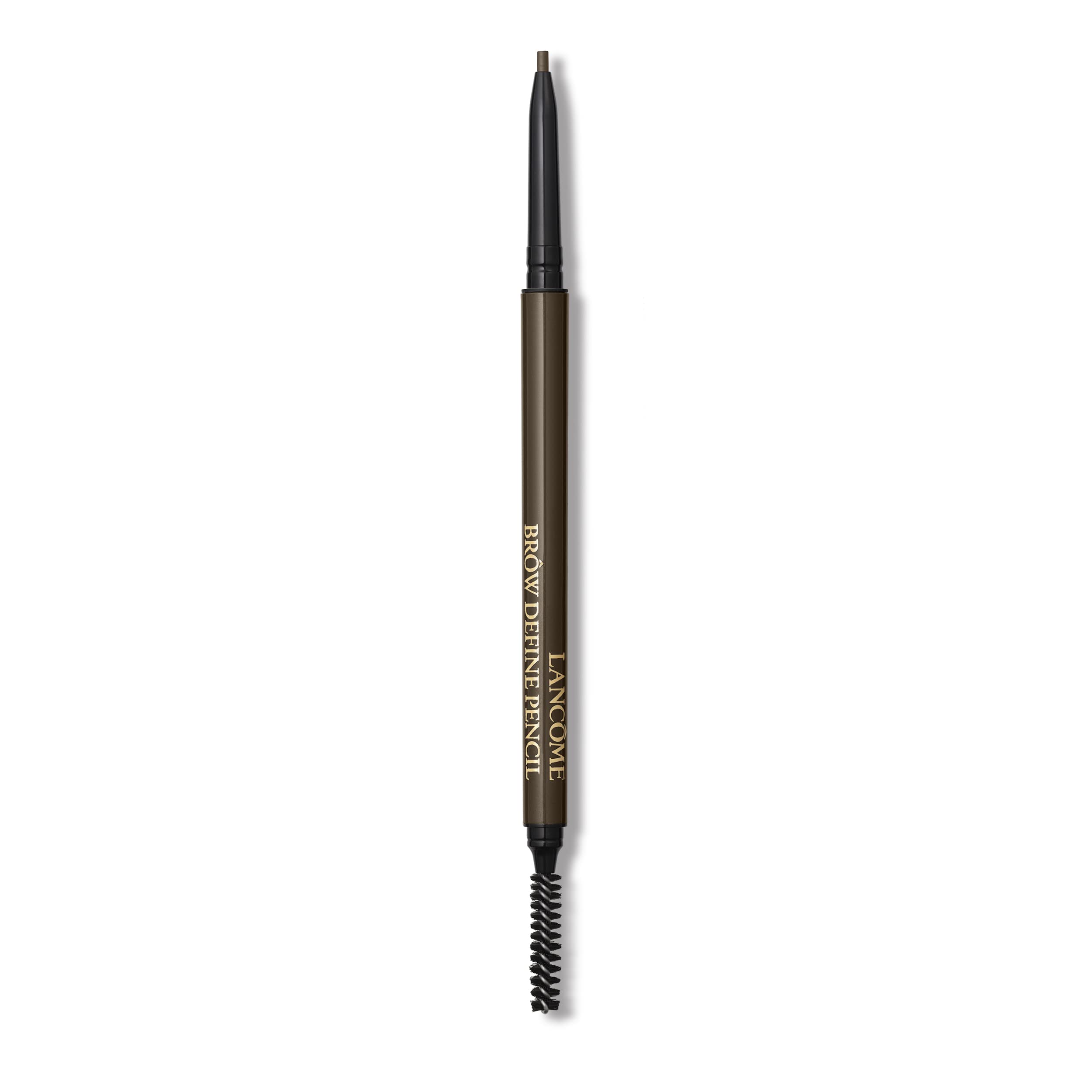 Lancôme Brow Define Pencil dual-ended with spoolie for precise, natural-looking brows.