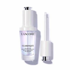 Lancôme Clarifique Pro-Solution serum bottle on a clean vanity for daily brightening.