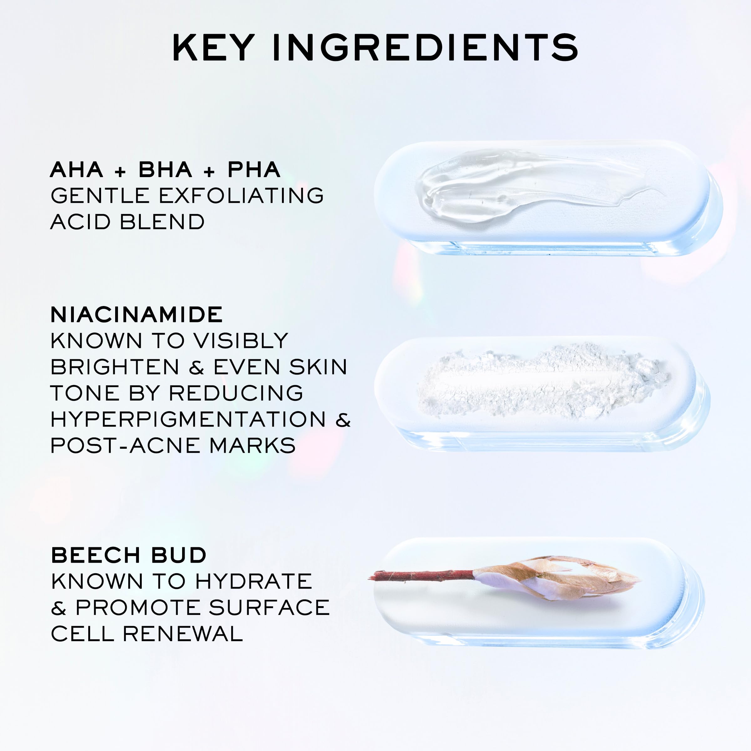 Lancôme Clarifique Pro-Solution serum texture close-up shows light gel consistency.