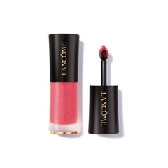 Lancôme L'Absolu Rouge Drama Ink Rose Cherie swatch reveals rich pigmentation.