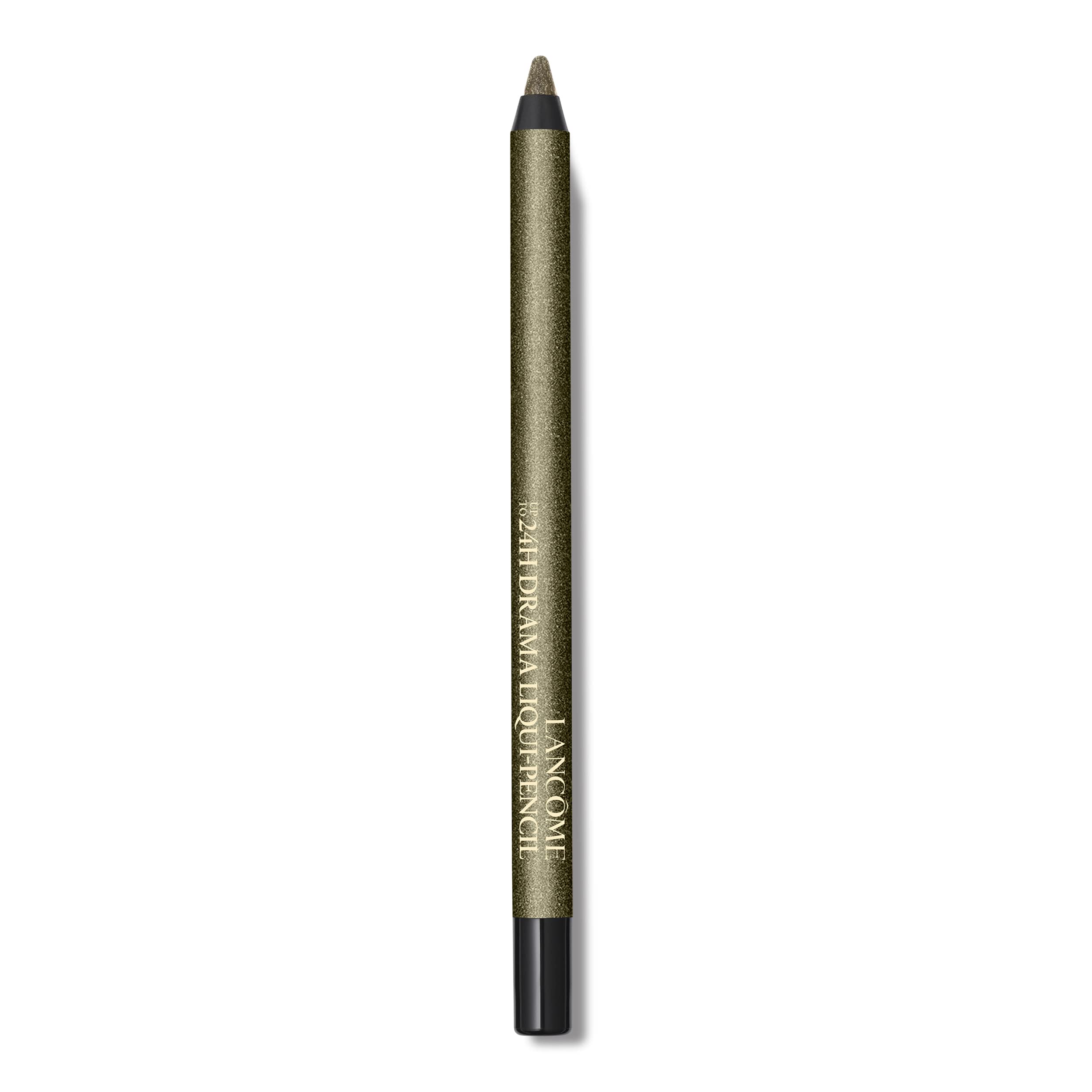 Lancôme Drama Waterproof Eyeliner Pencil swatches show vivid color that lasts through daily wear.