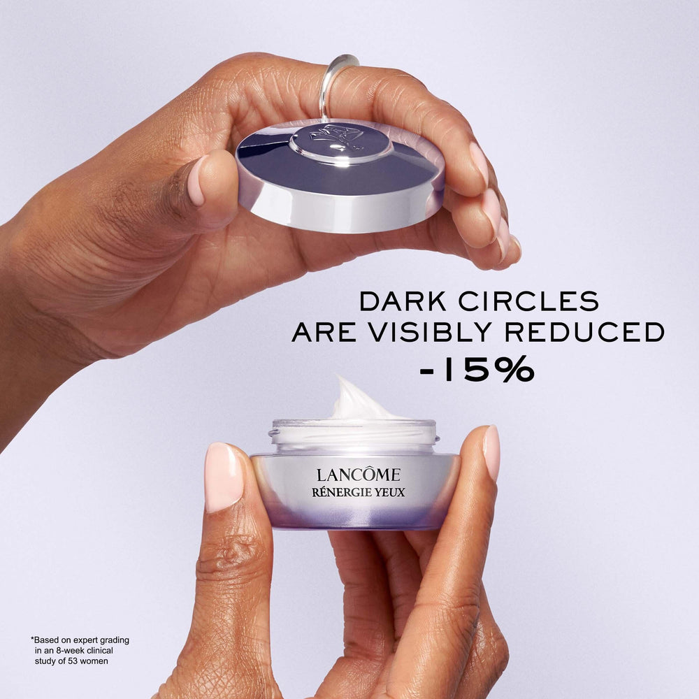 Lancôme Hyaluronic Acid Serum mini bottle showing lightweight hydration.