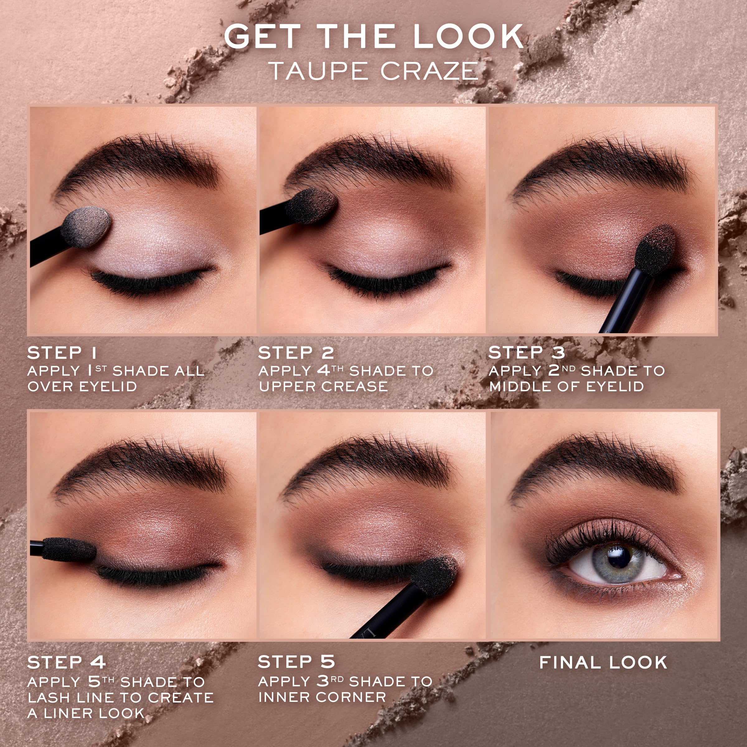 Lancôme Hypnôse palette with soft applicator enables easy on-the-go application.