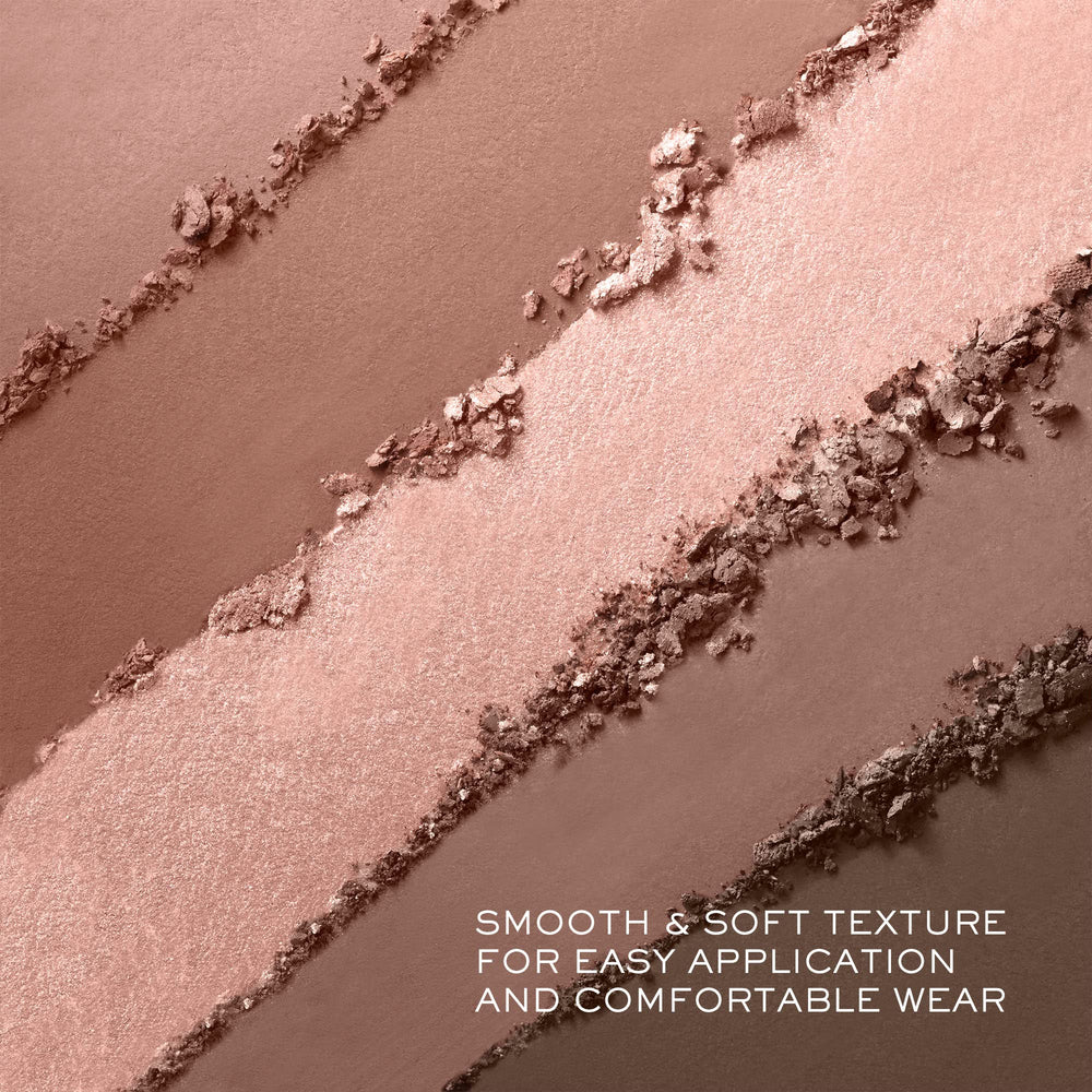 Lancôme Hypnôse palette swatches show rich pigments from matte to metallic.