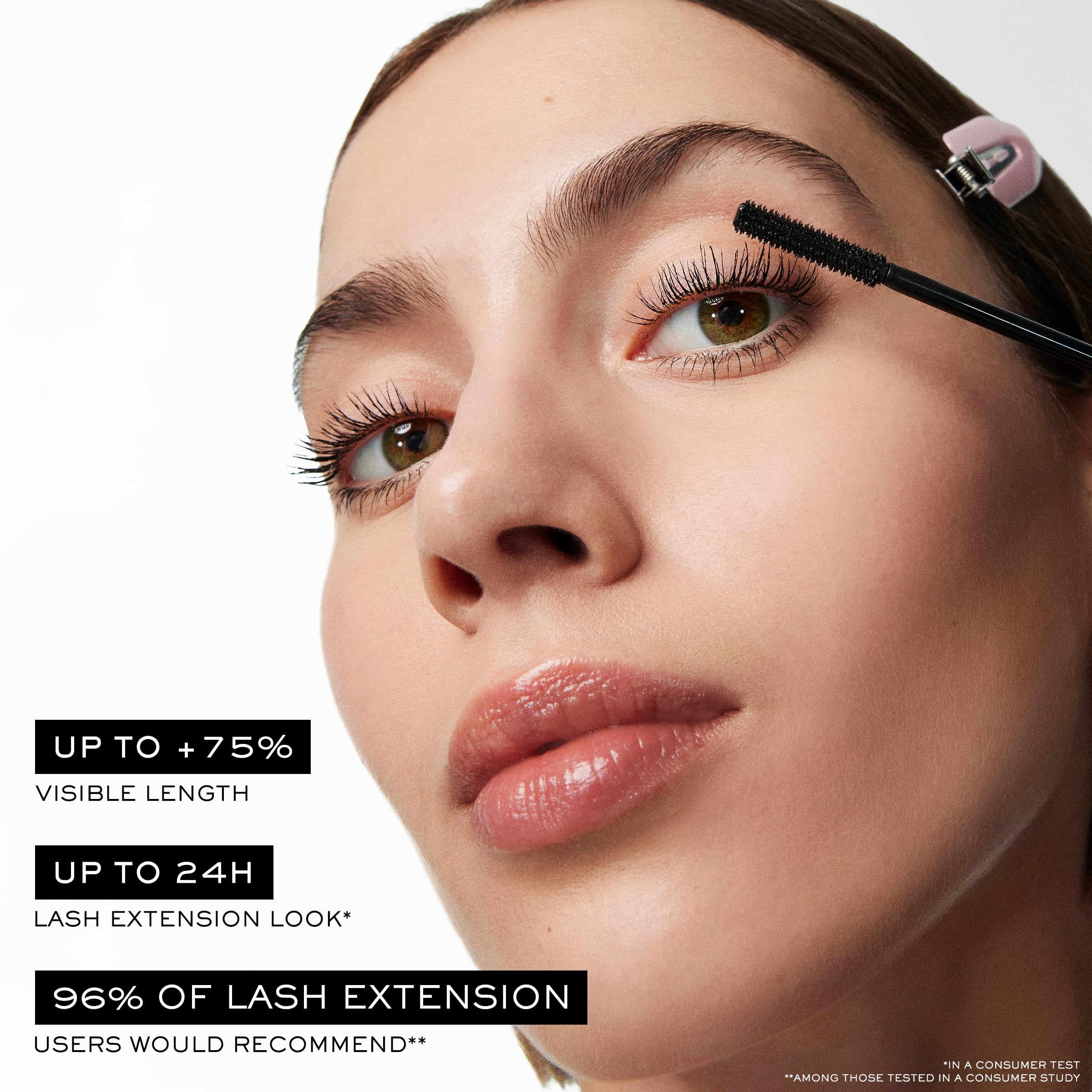 Idôle collection shot with perfume and mascara together.