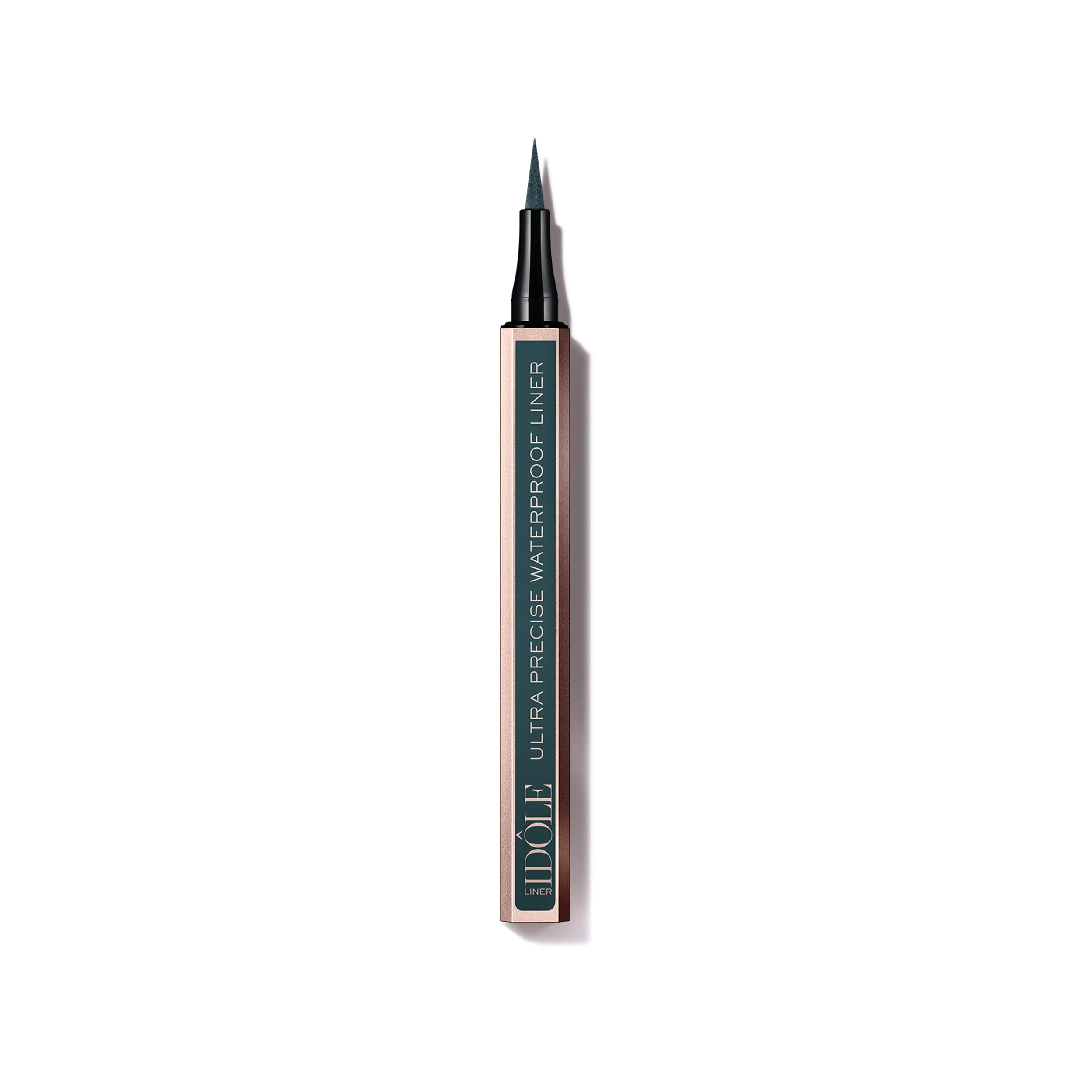 Lancôme Idôle Liner green bottle shows precise line for clean, effortless glide.
