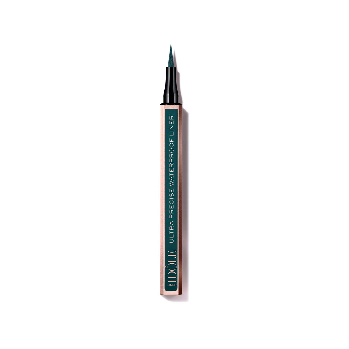 Lancôme Idôle Liner green bottle shows precise line for clean, effortless glide.