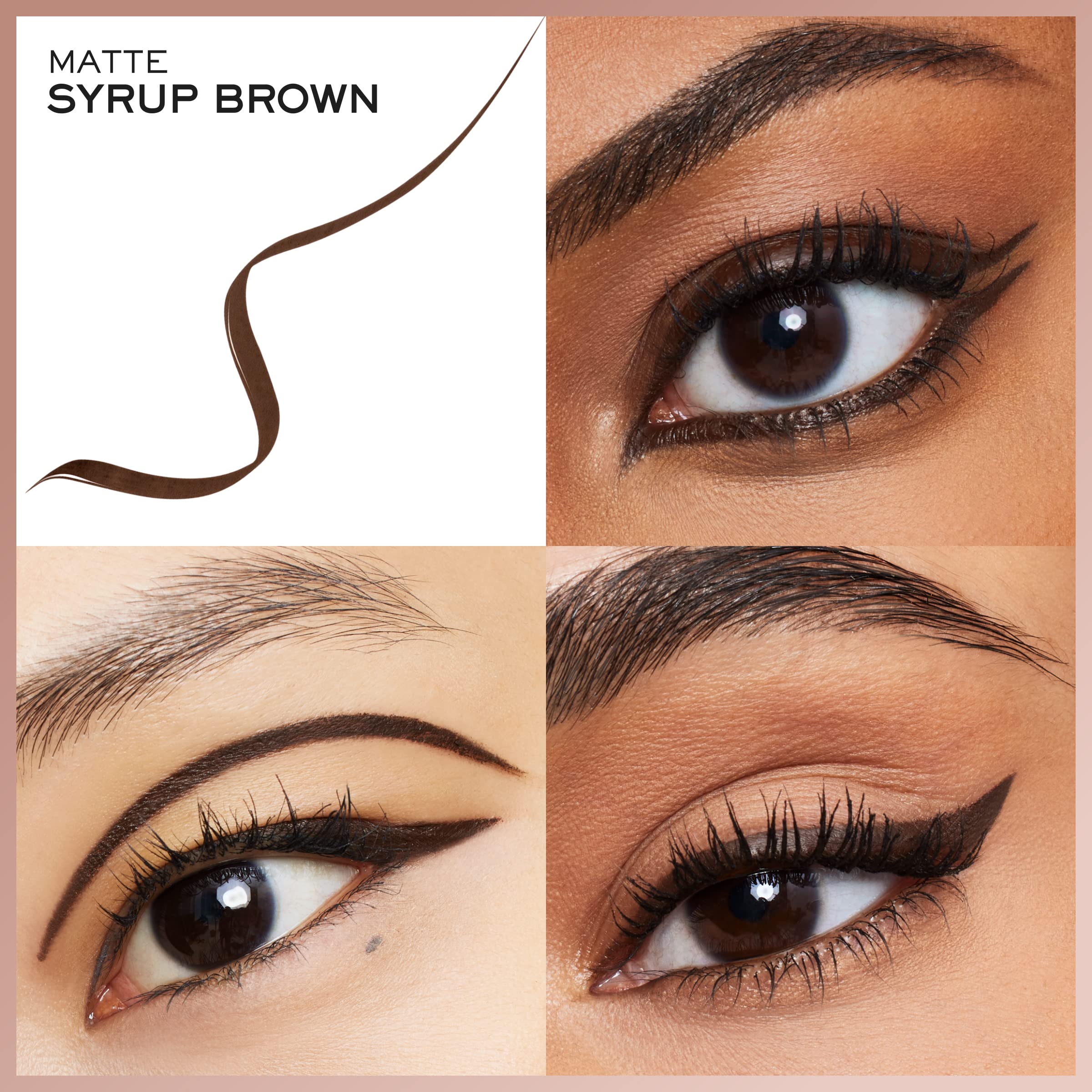 Lancôme Idôle Liner luminous pigments deliver rich brown color.