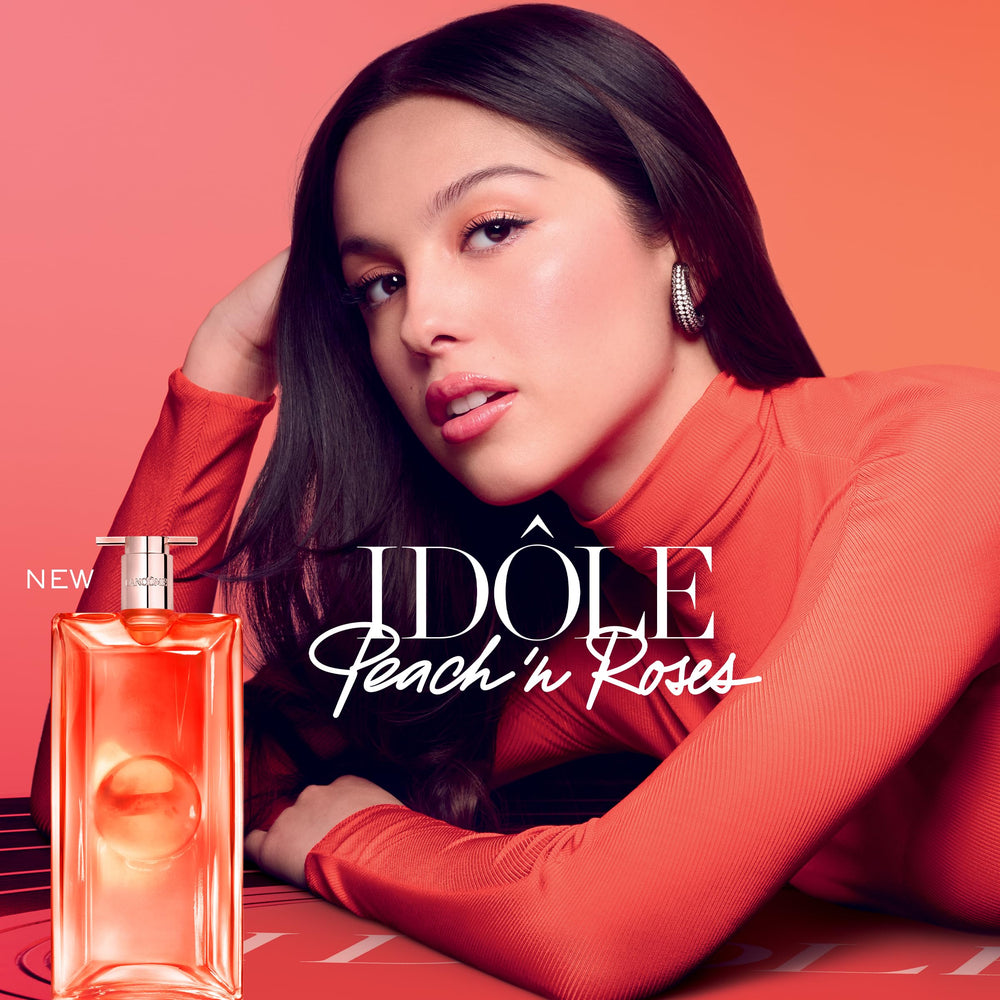 Lancôme Idôle Peach ’N Roses packaging presents premium, gift-ready presentation.