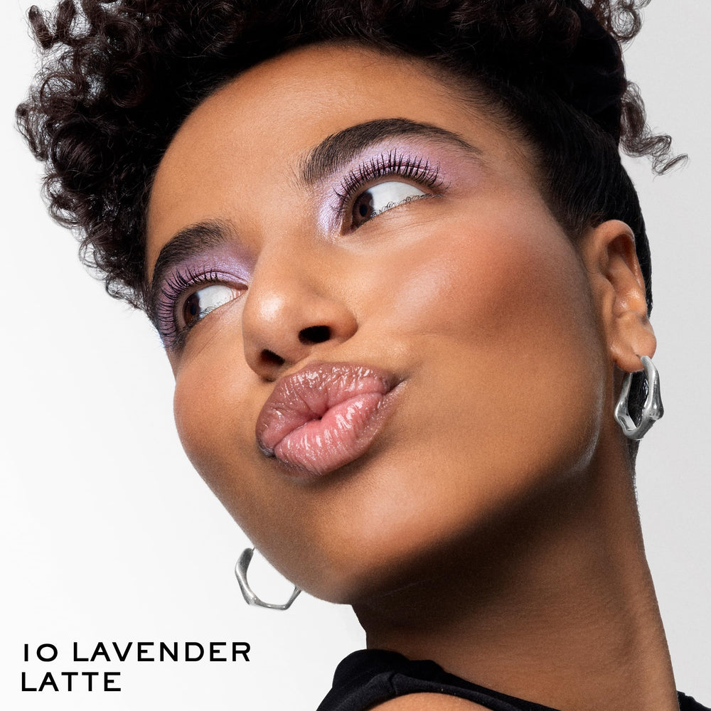 Lancôme Idôle Tint shimmer shade used as liquid highlighter on cheekbones