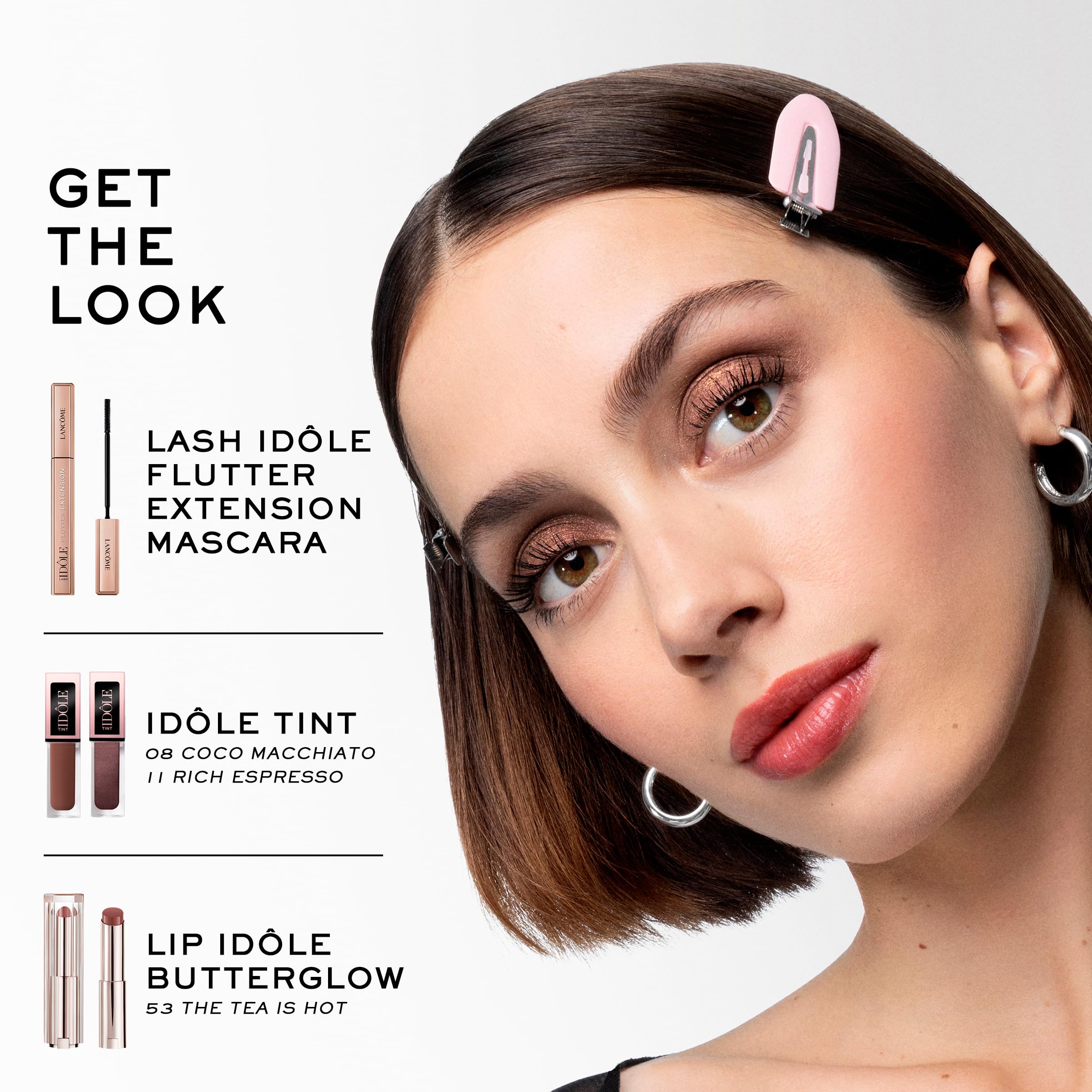 Lancôme Idôle Tint matte shade used as liquid blush for soft flush.