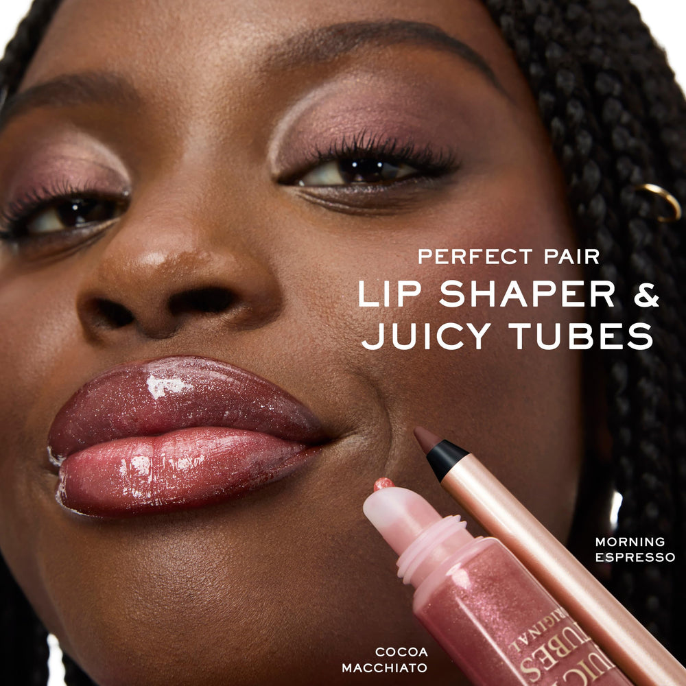 Lancôme Juicy Tubes close-up on skin showing luminous gloss and hydration