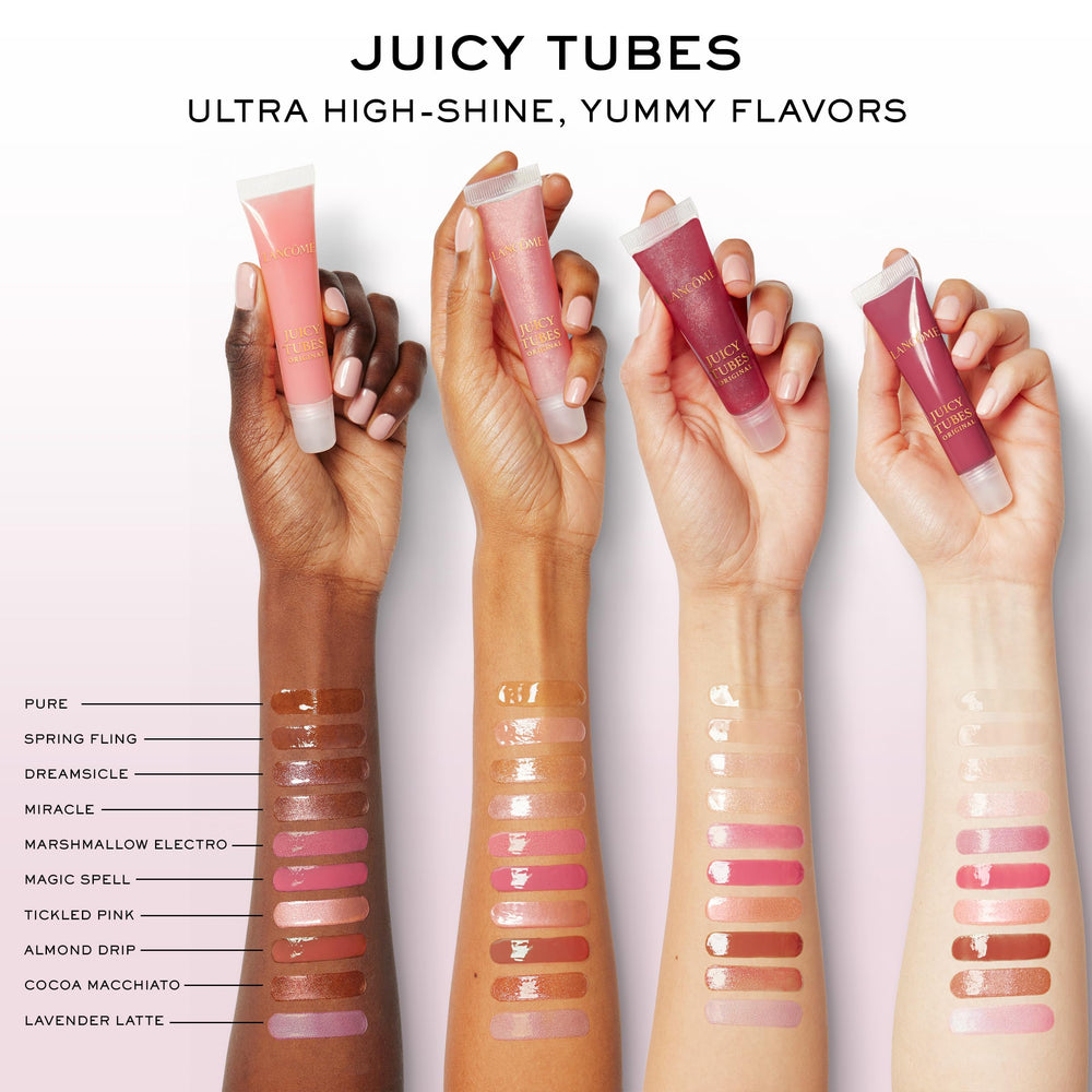 Lancôme Juicy Tubes packaging box suggesting premium, gift-ready presentation