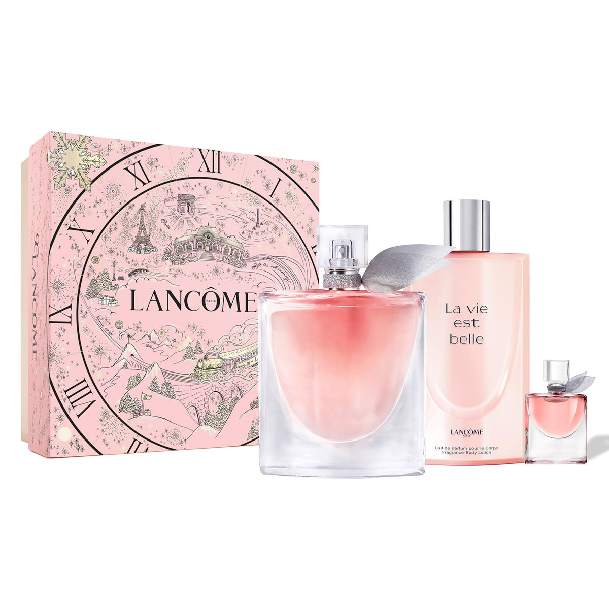 Lancôme La Vie Est Belle gift set box front, ideal gift.