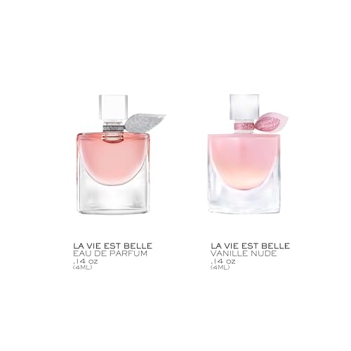 Lancôme La Vie Est Belle vanilla nude mini bottle highlights comforting vanilla notes