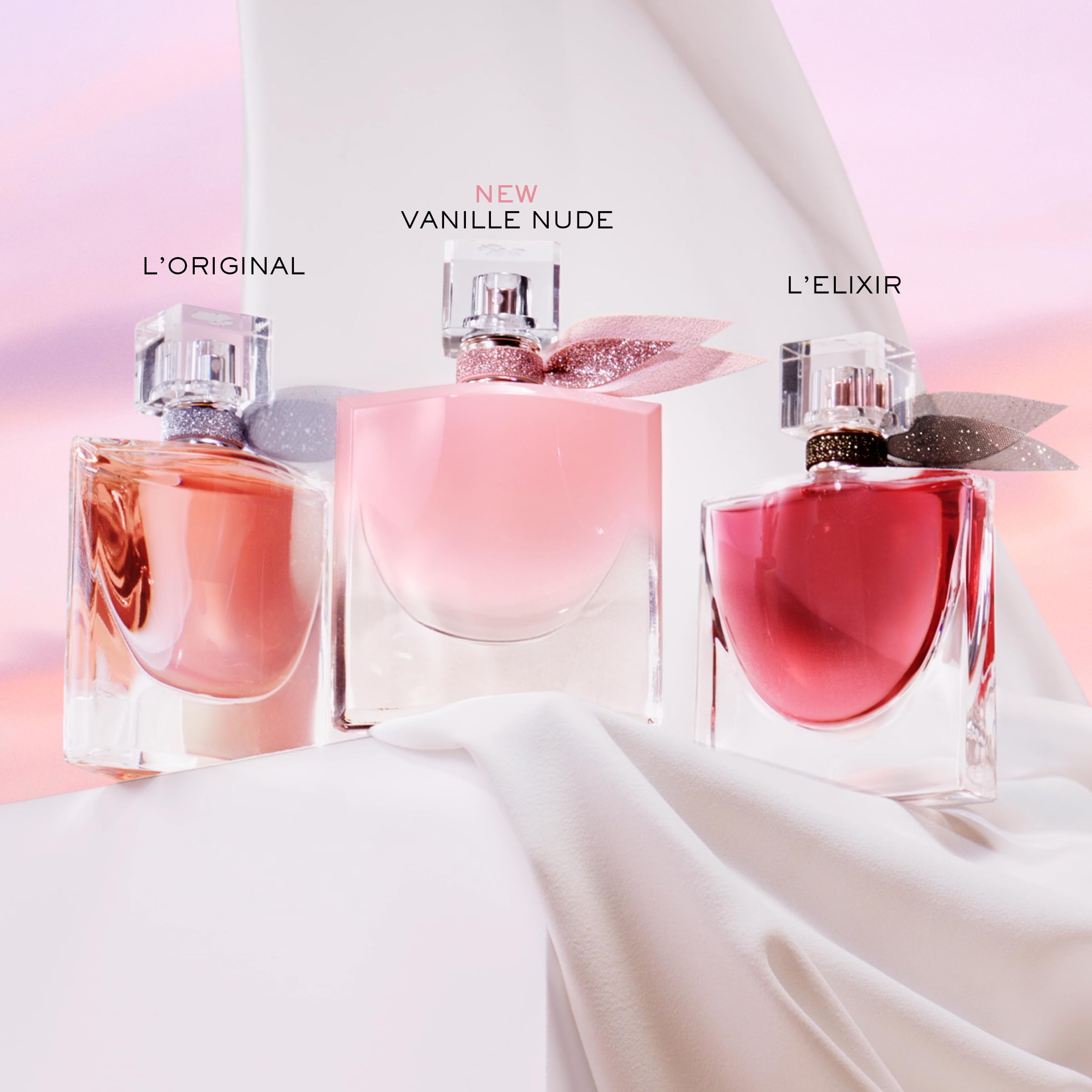 Lancôme La Vie Est Belle Vanille Nude musk detail for a clean finish.