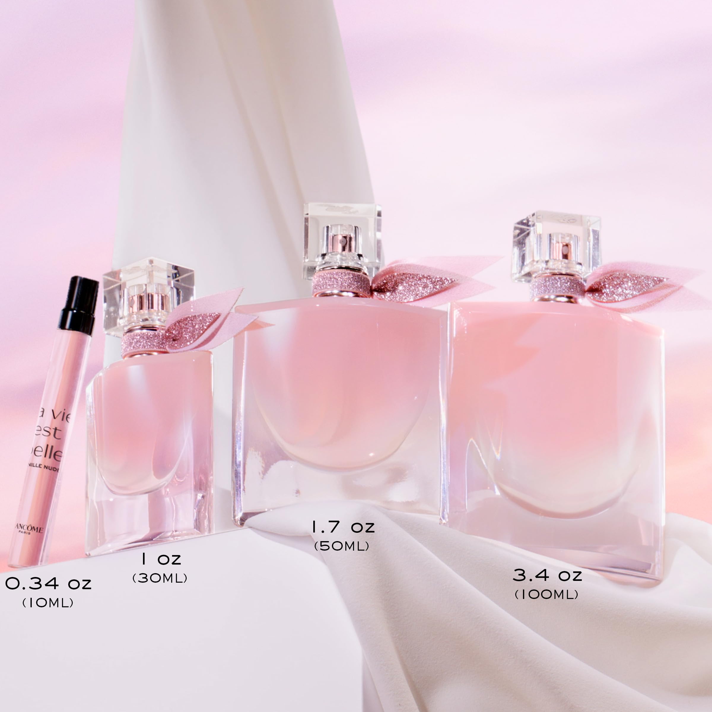 Lancôme La Vie Est Belle Vanille Nude packaging showcases premium branding.