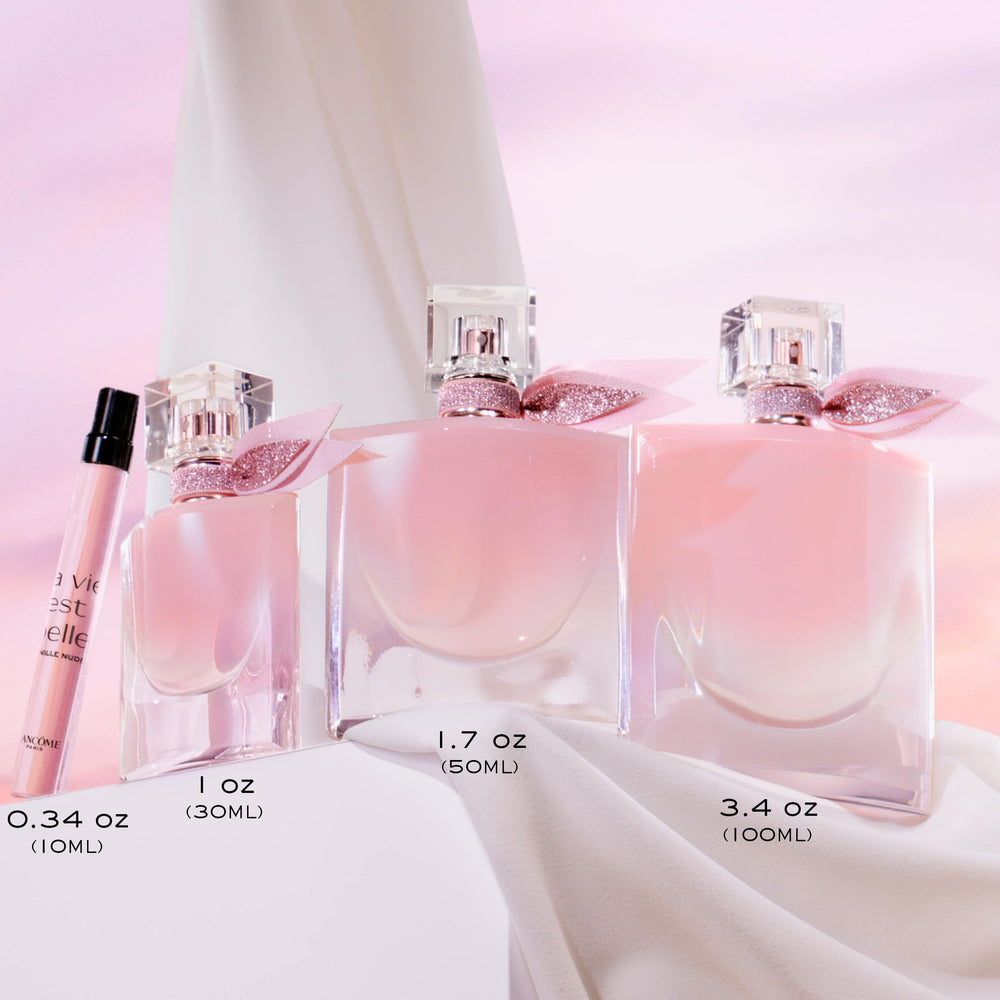 Lancôme La Vie Est Belle Vanille Nude packaging showcases premium branding.