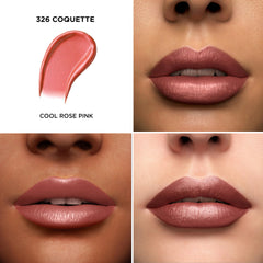 Coquette shade swatch on skin showcases vibrant color payoff
