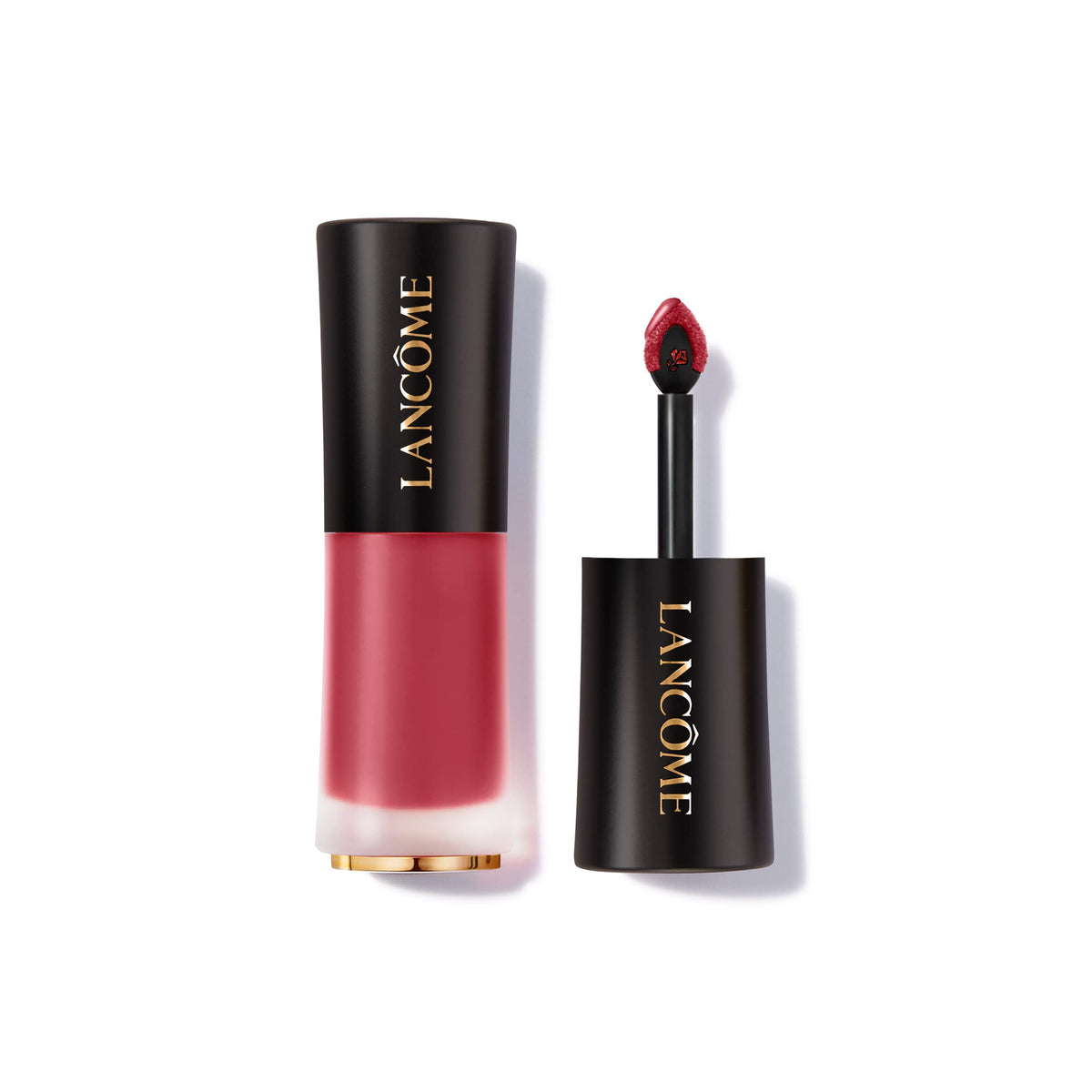 Lancôme Drama Ink swatches reveal rich pigment in 270 Peau Contre Peau.