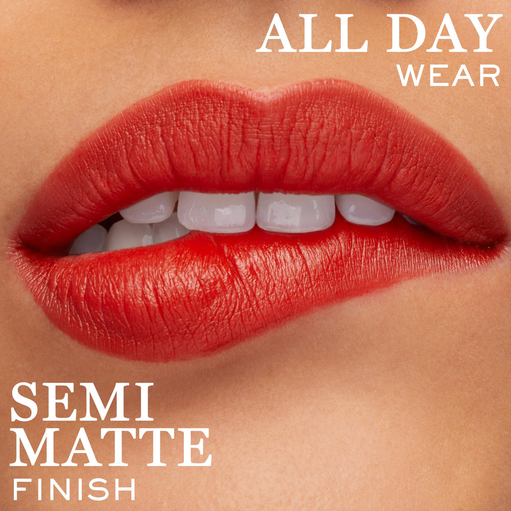 Lancôme L'Absolu Rouge Drama Ink lipstick tube closeup with sleek design