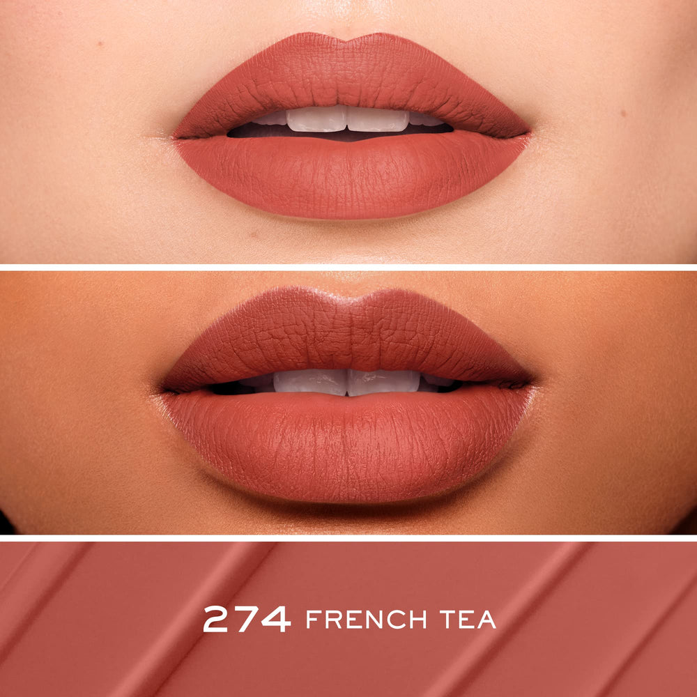 Lancôme Drama Ink swatches show rich pigment and semi-matte finish