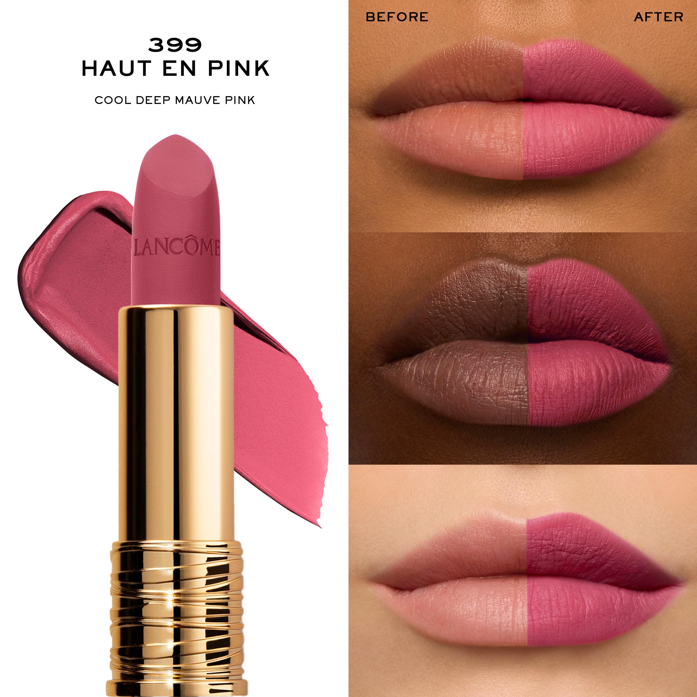 Elegant Lancôme lipstick case packaging for on-the-go touch-ups