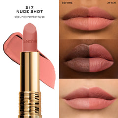 Lip swatch displaying rich, long-lasting color.
