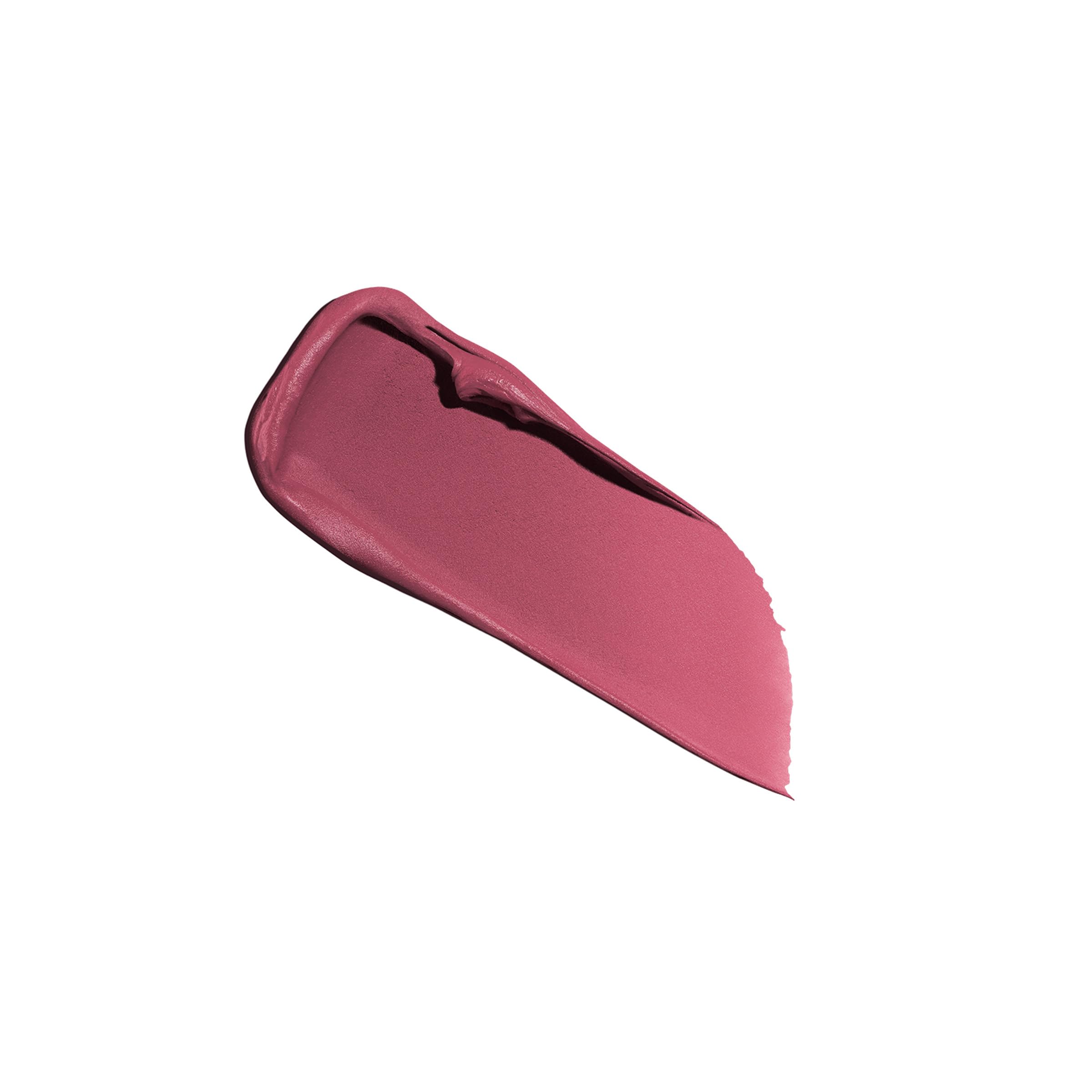 Close-up of rich pigment and velvety matte texture of Drama Matte lipstick